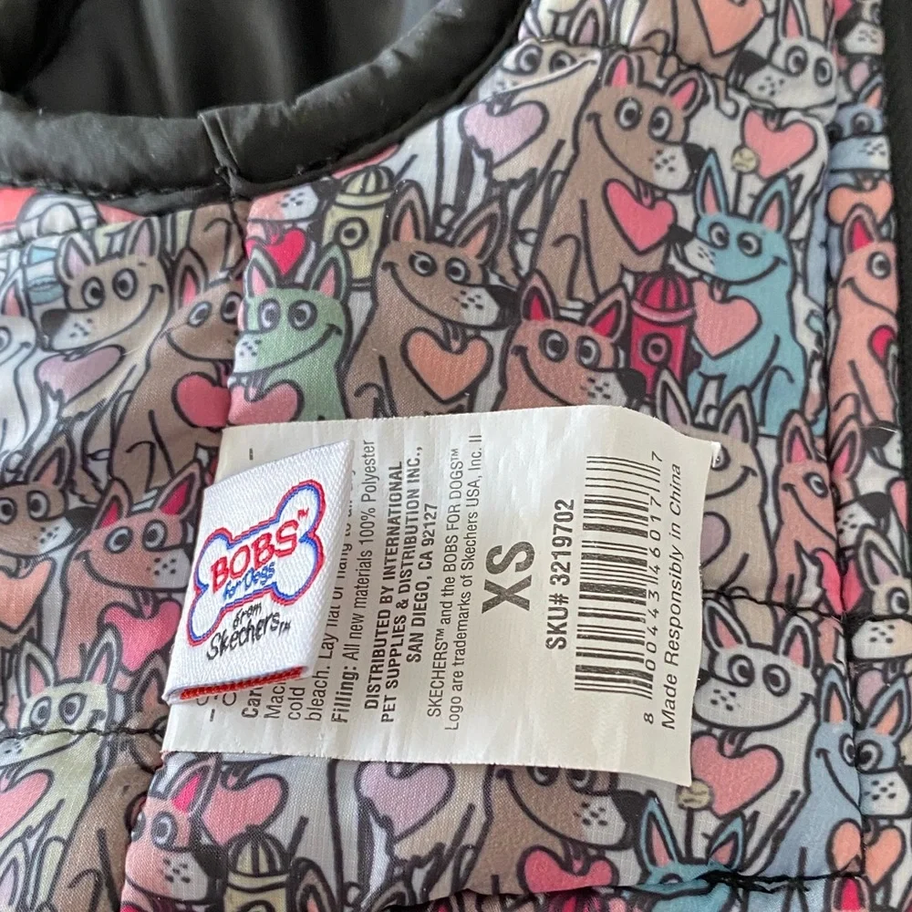 NWOT BOBS from Skechers Doggie Daycare Puffer Dog Vest Reversible Pet Vest XS